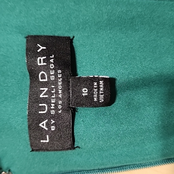 Laundry By Shelli Segal Green Sleeveless Dress - Picture 8 of 9